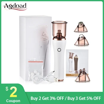 

2 in 1 Rechargeable Blackhead Remover and Vacuum Cupping Machine Facial Pore Acne Pimple Vacuum Cleaner Beauty Device