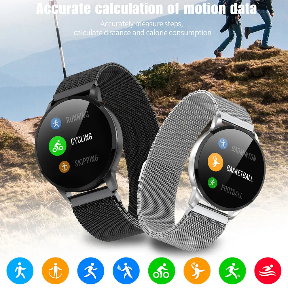 S16 мужские умные часы для женщин, монитор сердечного ритма для бега, Bluetooth, шагомер, сенсорные умные спортивные часы для женщин VS H2 KW10