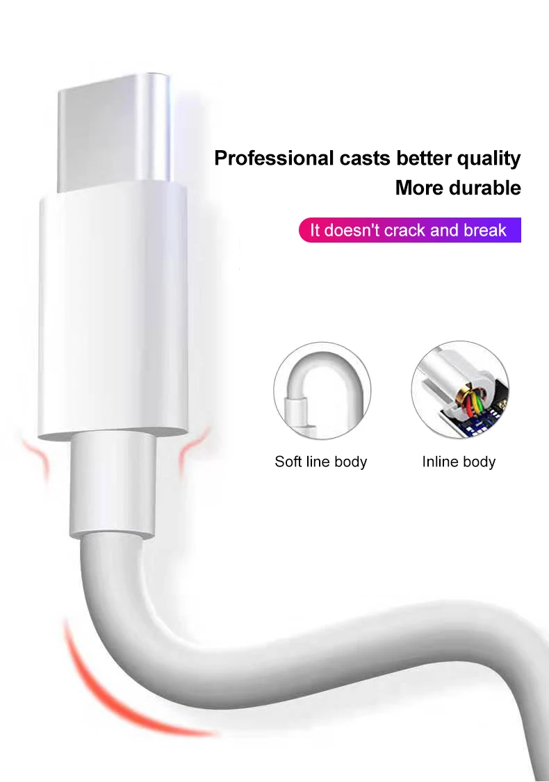 VOXLINK usb type C 5A кабель для быстрой зарядки usb c кабель для передачи данных type-c зарядное устройство usb-c для samsung S8 S9 Note 9 8 Xiaomi mi8 huawei P30