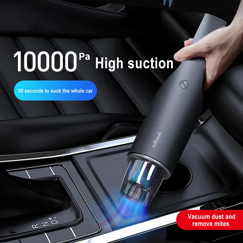US $14.40 Car Mini Vacuum Cleaner HandHeld Portable Wireless Rechargeable 10000Pa BuiltIn Double Fan Motor Car Vacuum Cleaner For Home