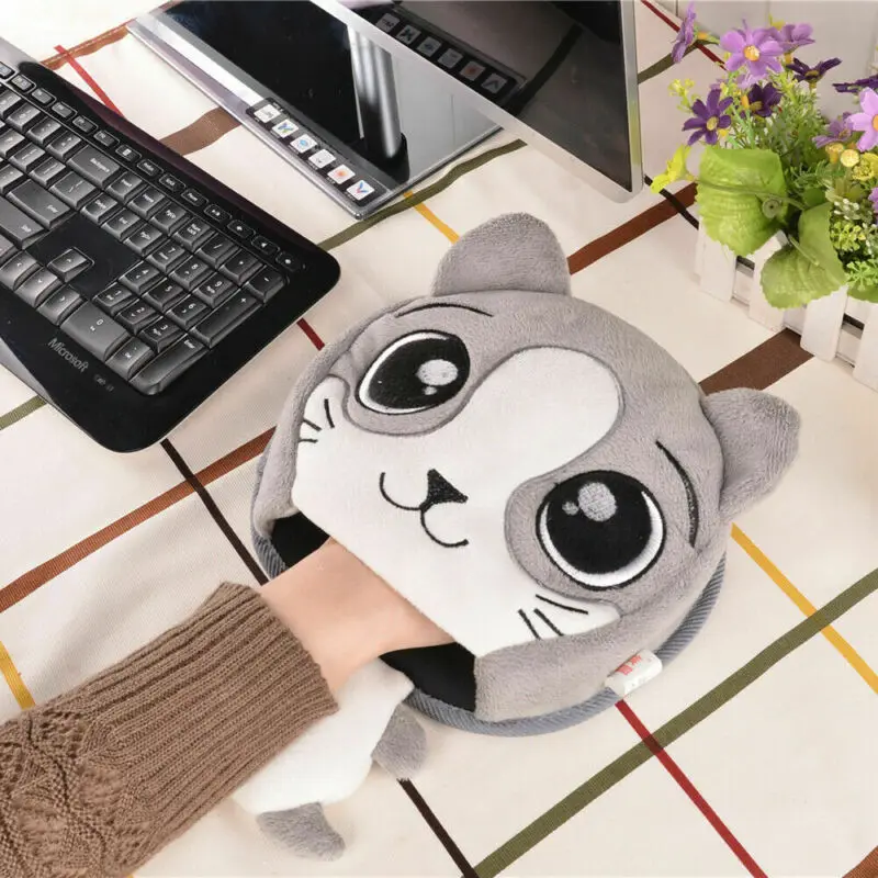 USB с подогревом милый коврик для мыши руки теплые зимние игры