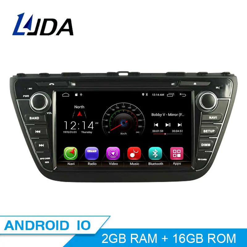 US $272.43 LJDA 2 Din Android 100 Car Radio For Suzuki SX4 S Cross 2014 2015 Car Multimedia Player Stereo GPS Navigation DVD IPS Audio