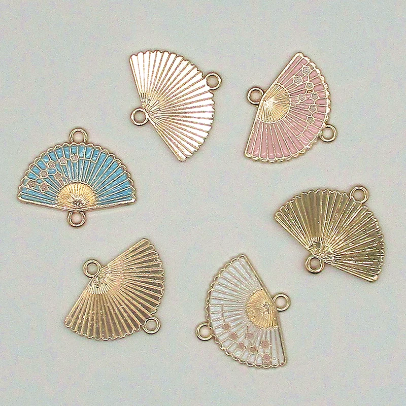 10-Pcs-Set-Vintage-Small-Charm-Enamel-Fan-Pendant-Necklace-Fit-DIY-Bracelet-Jewelry-Making-Decoration(3)