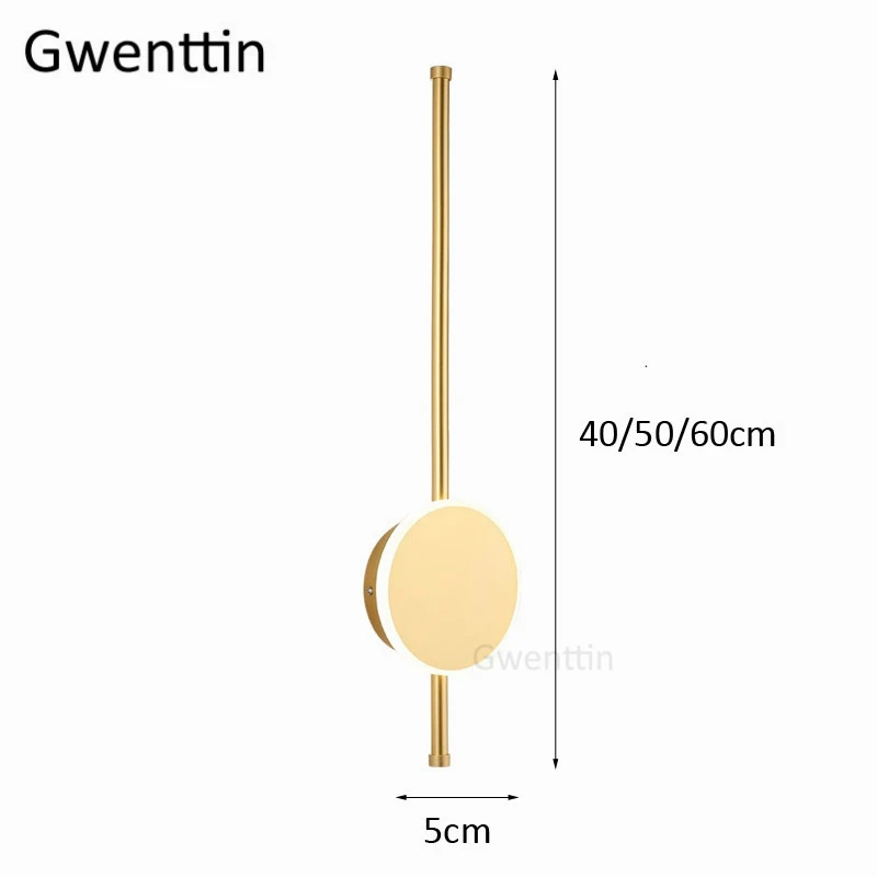 Современный полосовой светильник светодиодный настенный светильник для спальни прикроватные лампы скандинавский настенный светильник s Золотой зеркальный светильник для ванной комнаты Домашний Светильник арт-деко
