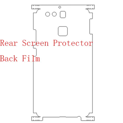 Задний Экран протектор пленка на заднюю часть для Elephone S8 U C1 max солдат A2 P8 S3 P9000 A8 C1X S7 Lite