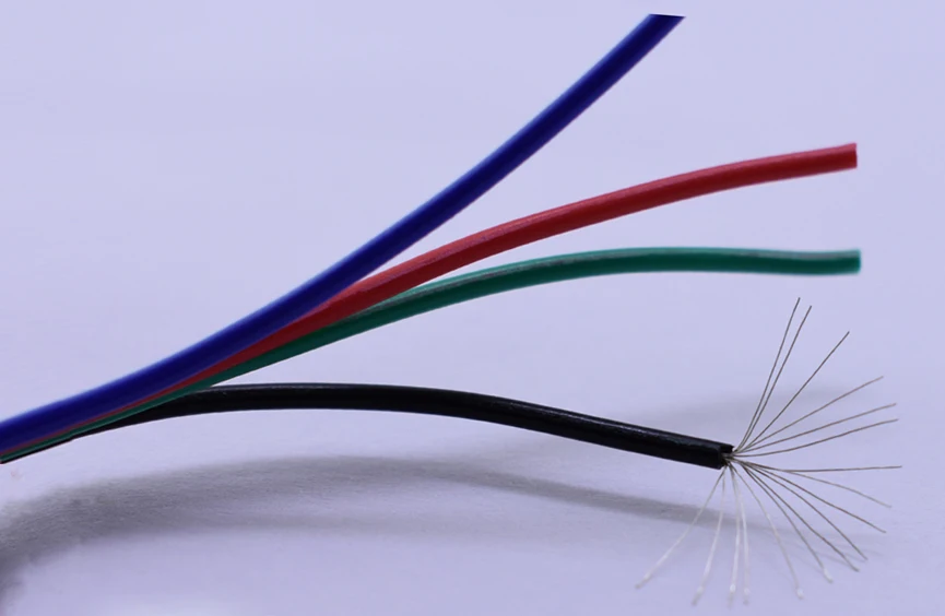 10 м RGB 5050 3528 Светодиодная лента 4pin 22AWG Удлинительный кабель провод широко
