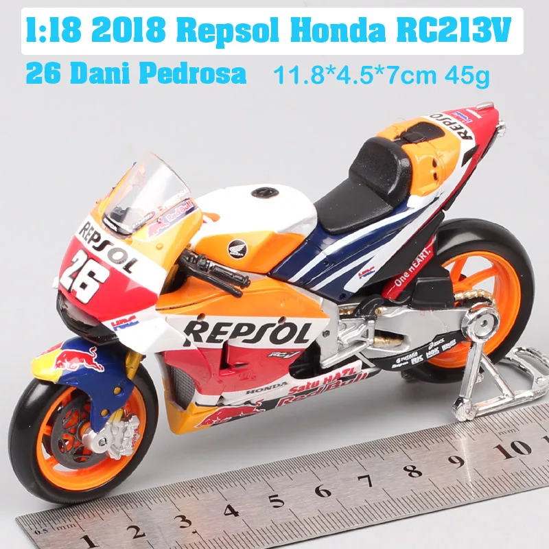 1/18 Maisto весы 2018 Repsol Honda RC213V высокая отключающая способность No #26 Дани педроса #93