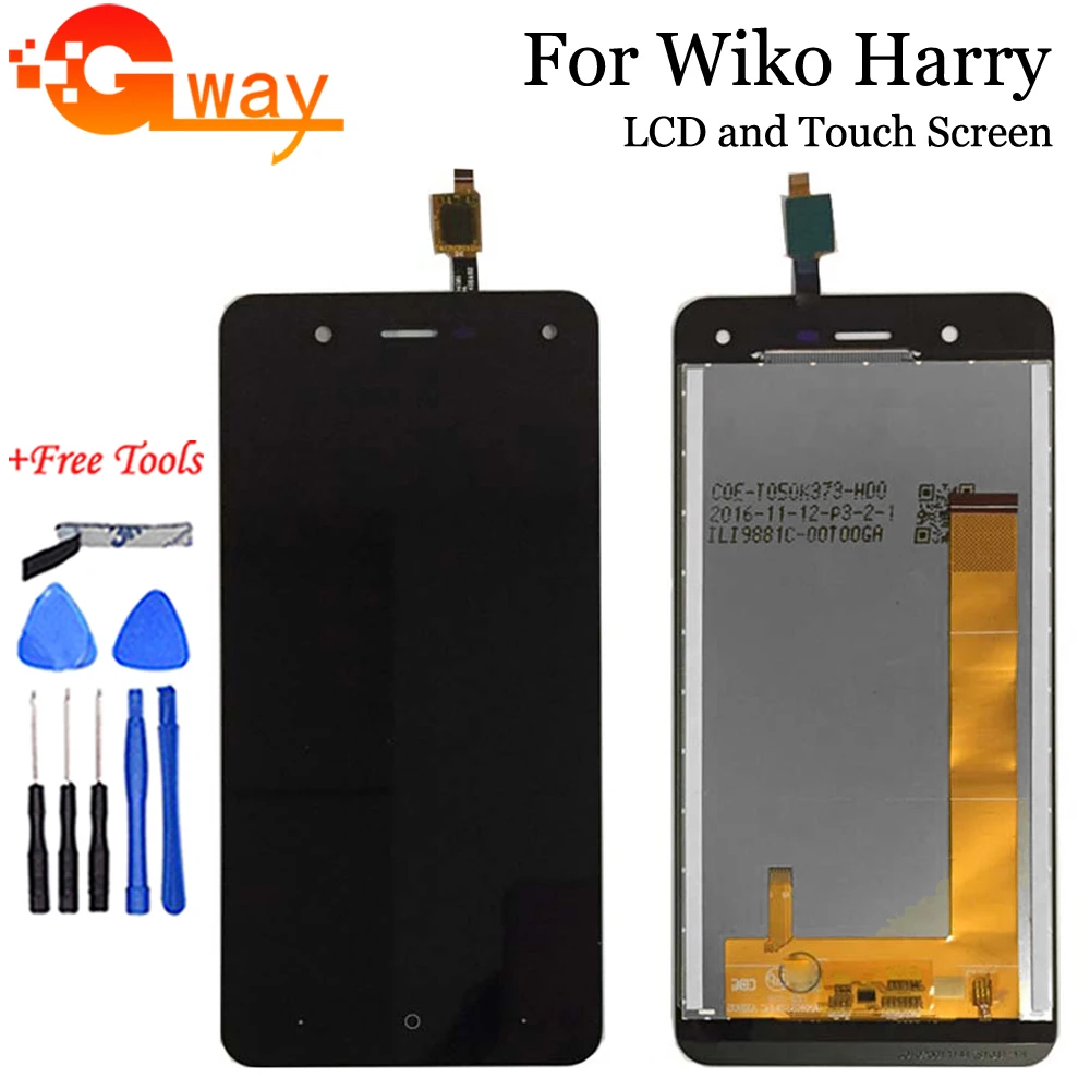 100% Tested For Wiko Harry LCD with Touch Screen Assembly Digiziter Replacement +Tools | Мобильные телефоны и аксессуары