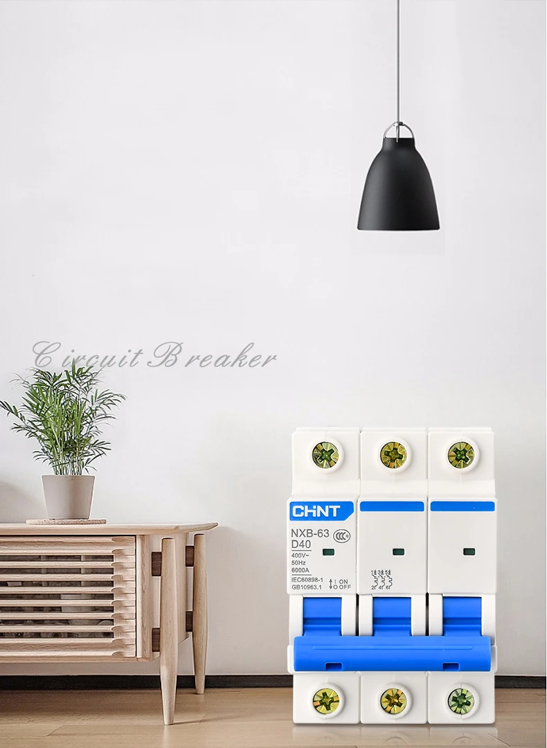 NXB-63 4P воздушный выключатель AC 230/400V Тип D выключатель D6 10 16 20 25 32 40 50 63A устройство защиты от перегрузки Внутренний наряд