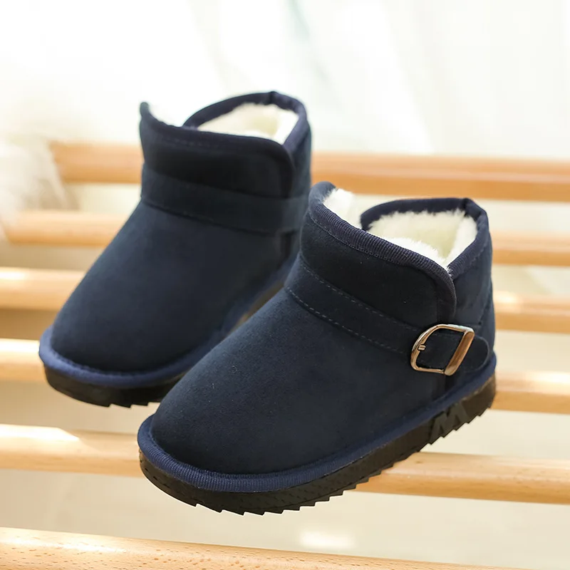 

New Winter Baby Boys Girls Shoes Kids New Fashion Cute Cartoon Snow Boots Warm Cotton Thick Shoes Children Casual Boots Sneakers