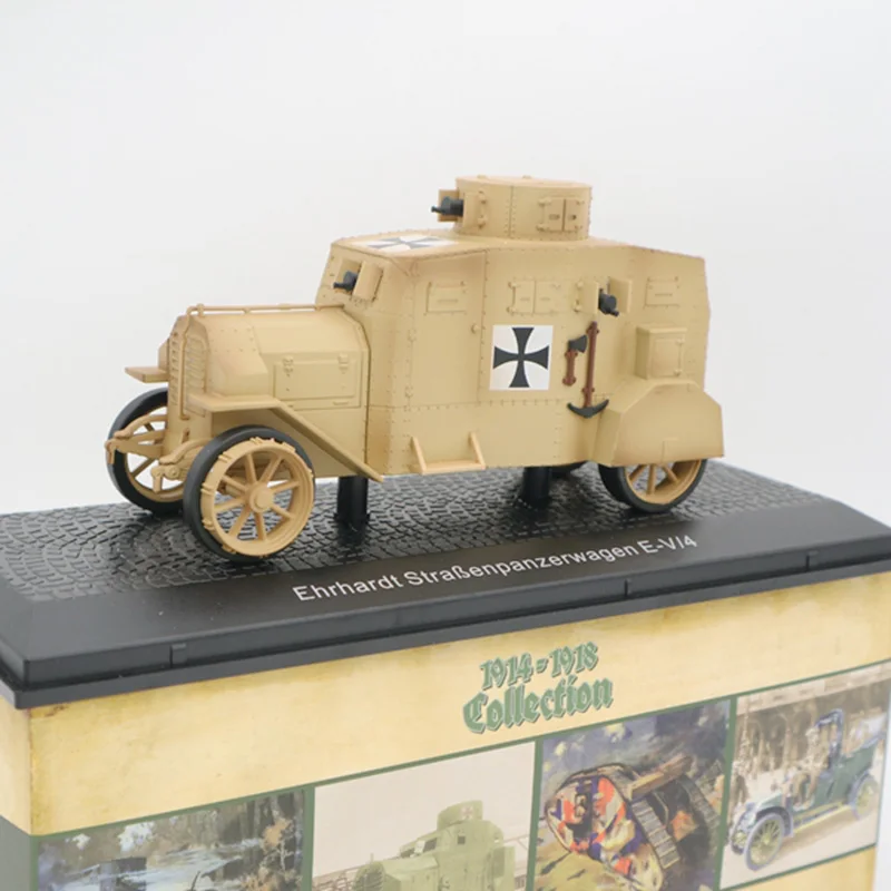 C 1: 43WWI немецкая армейская бронированная машина все-сплав модель автомобиля украшения Ehrhardt atlas Первая мировая война украшение автомобиля коллекция украшений - Цвет: C