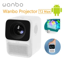 Global Version Wanbo HD Projector T2 MAX Android 1080P LED 1GB+16GB Side Projection Portable Mini HDR10 Beamer WIFI Home Theater