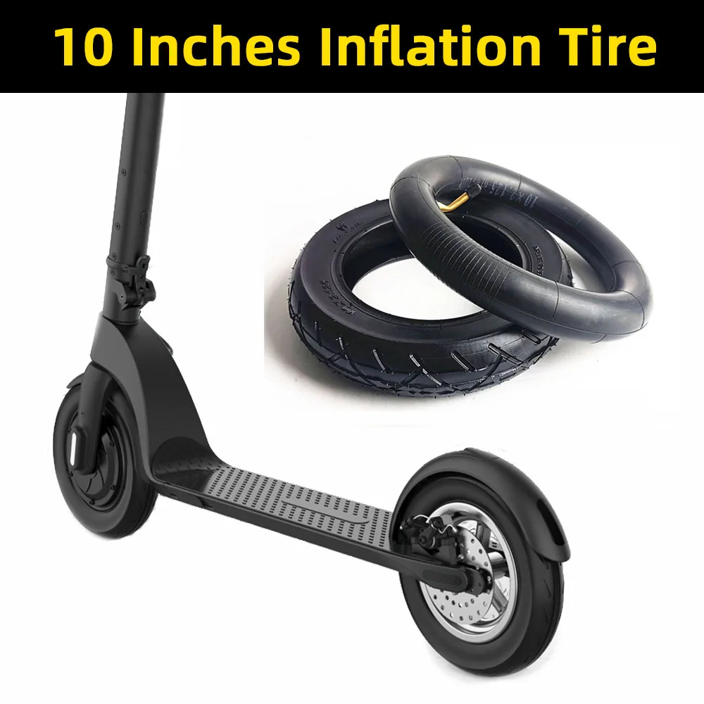 10 inches outer Tyre and Inner Tube 10X2/2.125 with bent Valvefor electric Gas Scooter & Electric Scooter or Tricycle Bike Kids