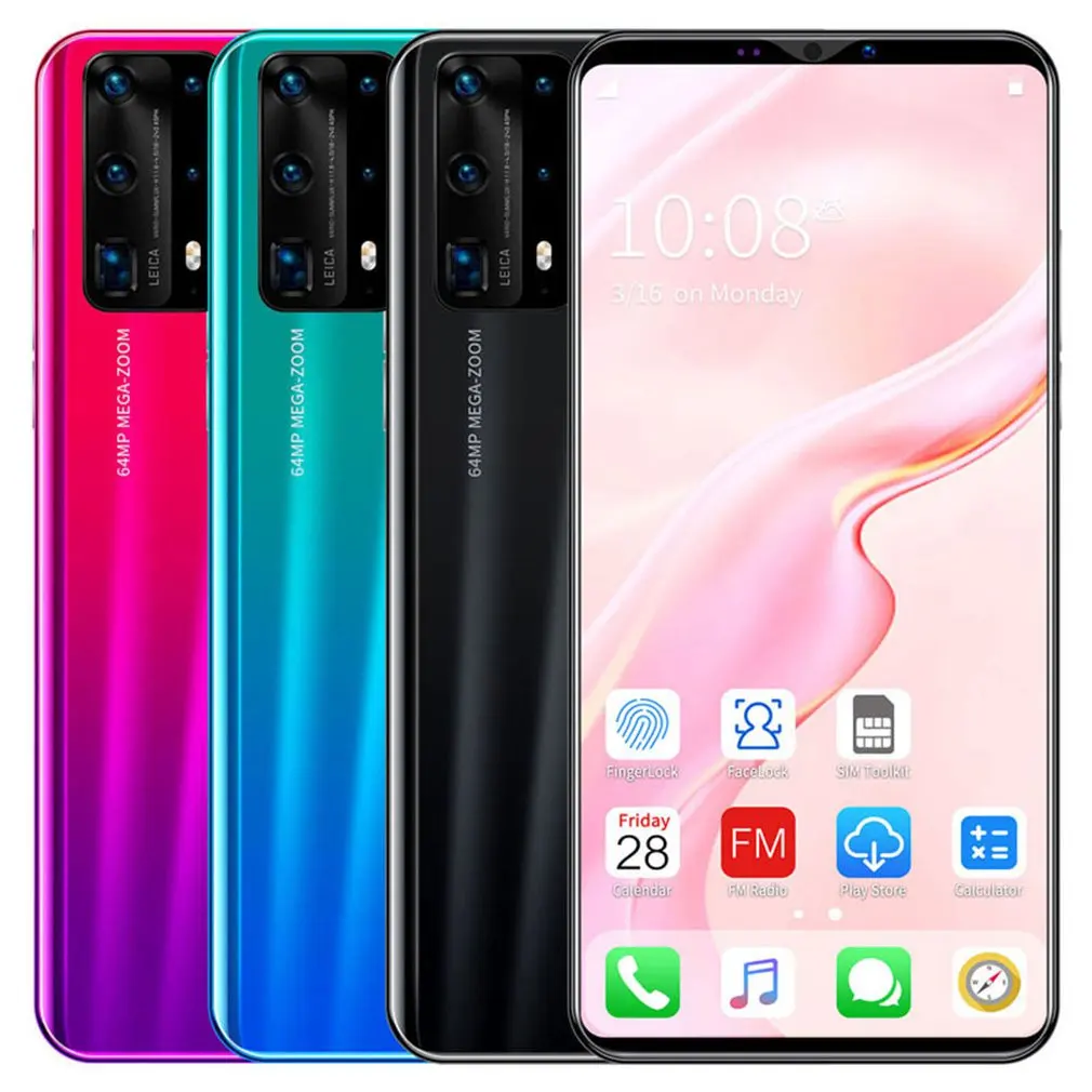 Dual-Core P40 Pro Smartphone 5.8 Inch Screen