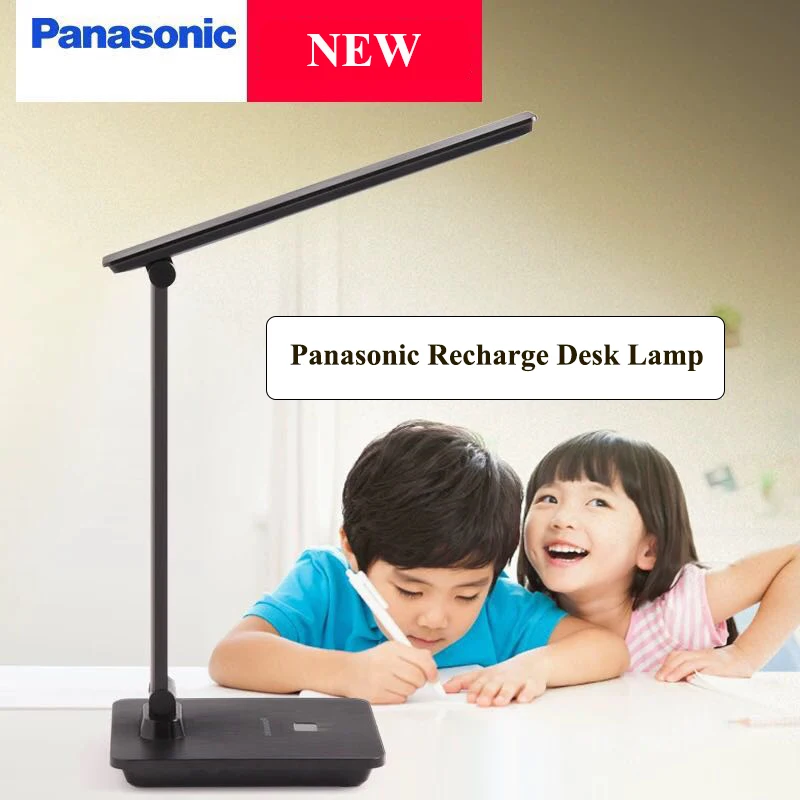 Panasonic светодиодный настольная лампа, складная перезаряжаемая офисная настольная лампа, студенческие лампы для чтения, лампа для учебы, модные светильники