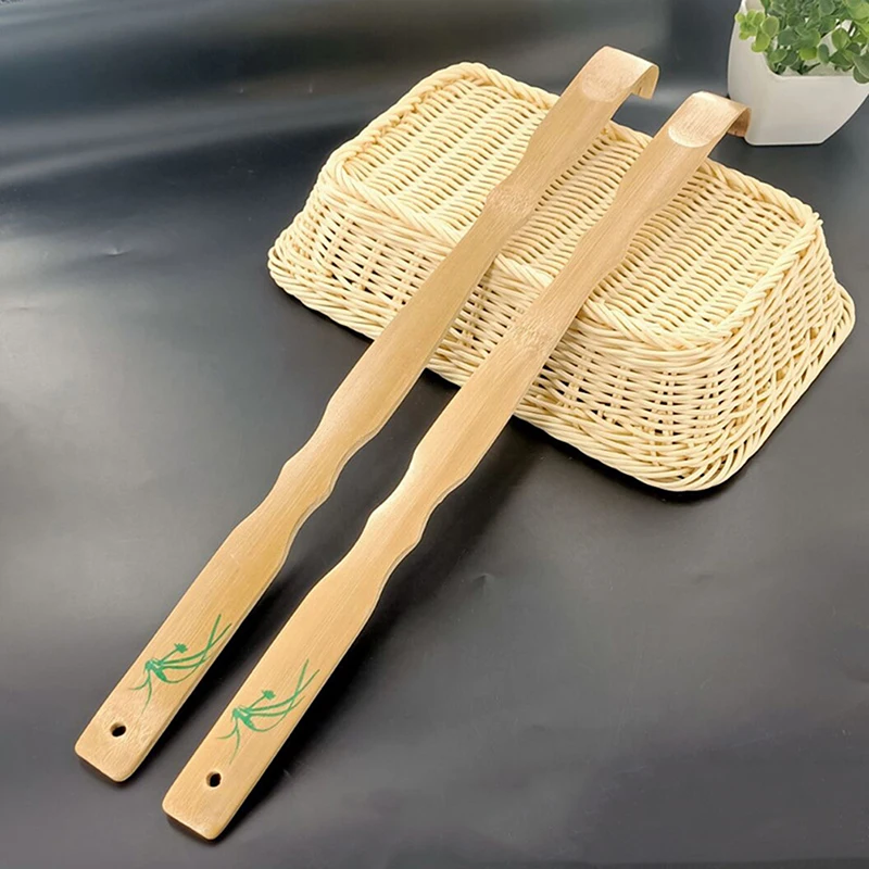 1 Pz Durevole Massaggiatore Di Bambù Indietro Scratcher Corpo In Legno Roller Stick Backscratcher