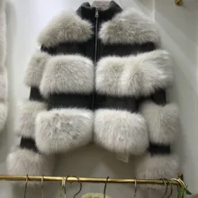 Шуба женская зимняя новая маленькая Душистая ветровая имитация лисьего меха куртка со стоячим воротником с длинным рукавом Короткая куртка Женское пальто