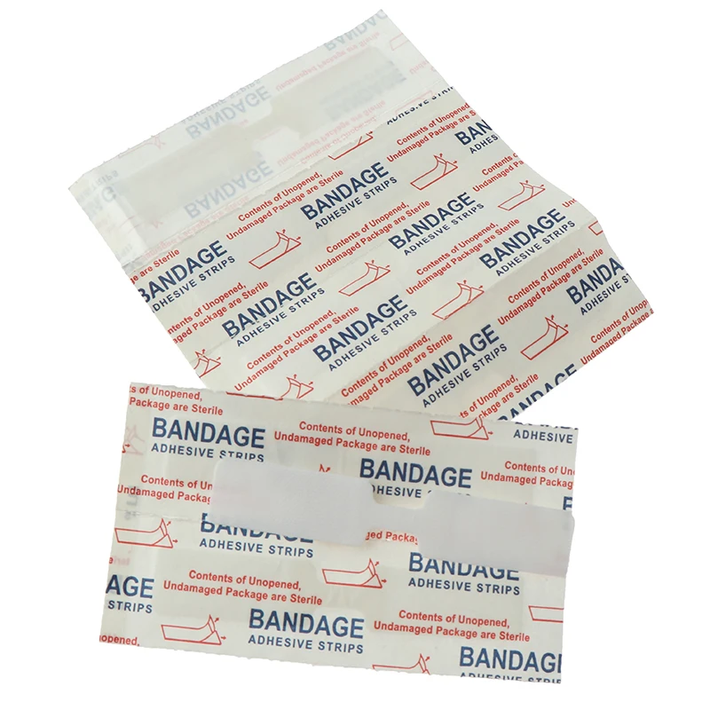 Hot 10PCs/Box Waterproof Band Aid Wound Closure 70x12mm Butterfly Adhesive Band Aid Emergency Kit Adhesive Bandages