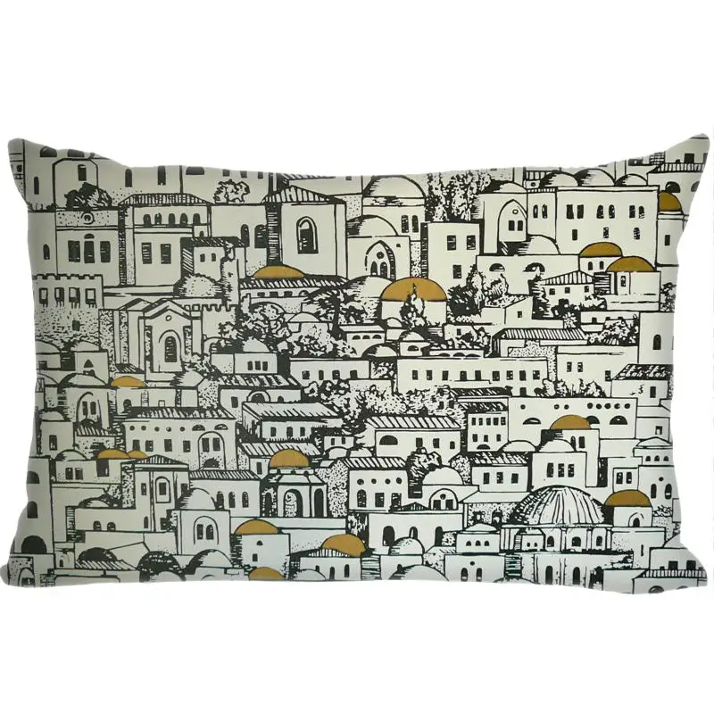 Новое поступление, Лучший милый чехол для подушки rosenthal Piero fornasetti, прямоугольная Наволочка на молнии, индивидуальный чехол для подушки 45x35 см(с одной стороны), Прямая поставка - Цвет: 14