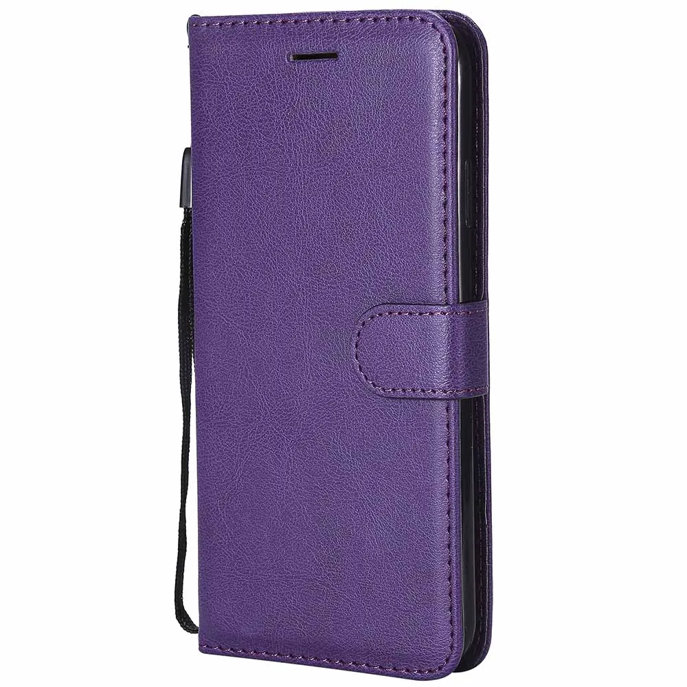 Purple Кожаный чехол-портмоне с откидной крышкой чехол для huawei Honor 10 Lite P8 P9 P10 P20 P30 Pro Коврики 8 9 20 P9 Lite mini P Smart крышка чехол B128 - Цвет: Purple