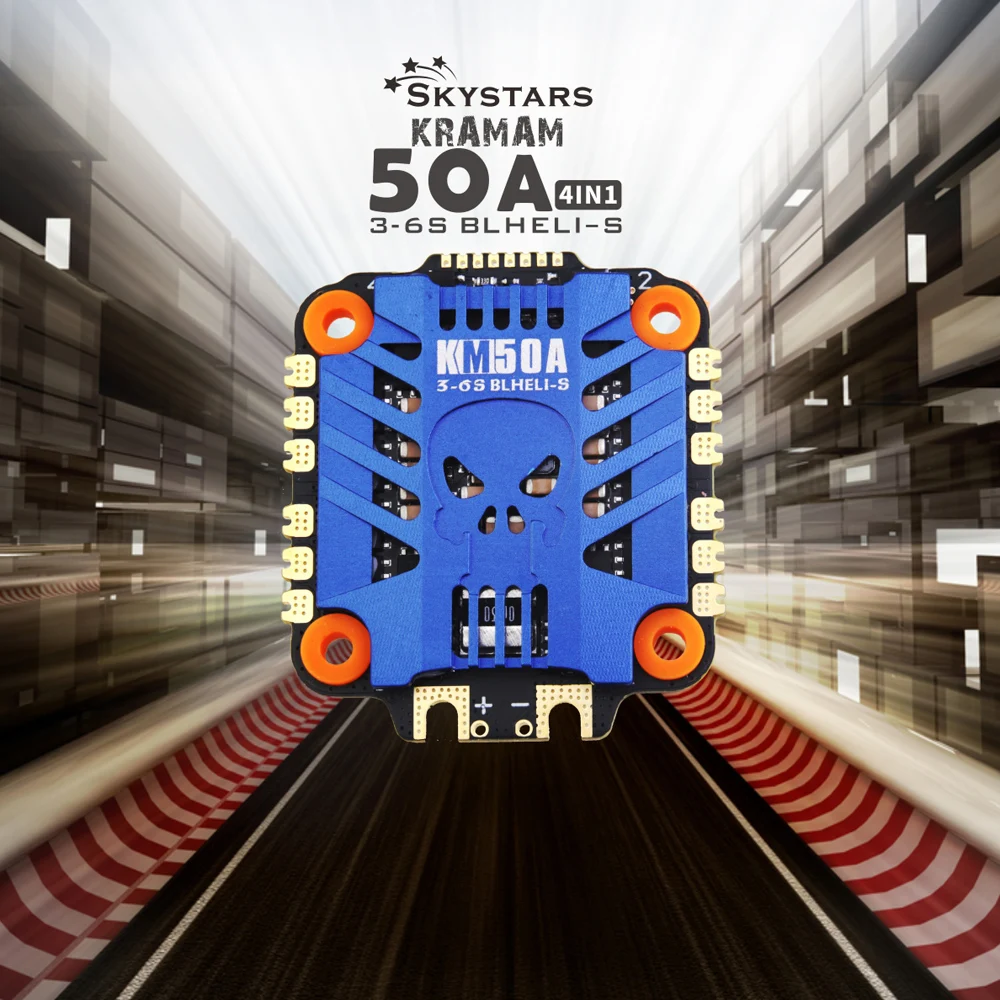 Плата контроллера скорости skystars KM50A 3-6S 4 в 1 ESC blheli _ S поддержка Dshot150 Dshot300 Dshot600 для