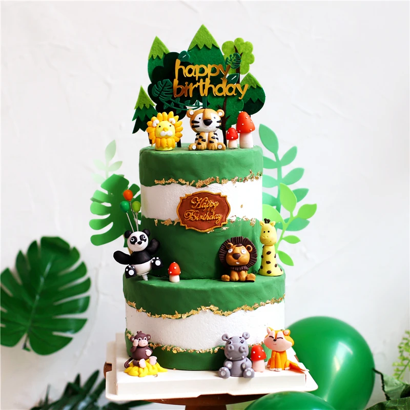 Ins Panda Lion Decoration Grenouille Pour Fete Des Enfants Gateau Toppers De Mariage Joyeux Anniversaire Decorations Cuisson Cadeaux Sucres Aliexpress