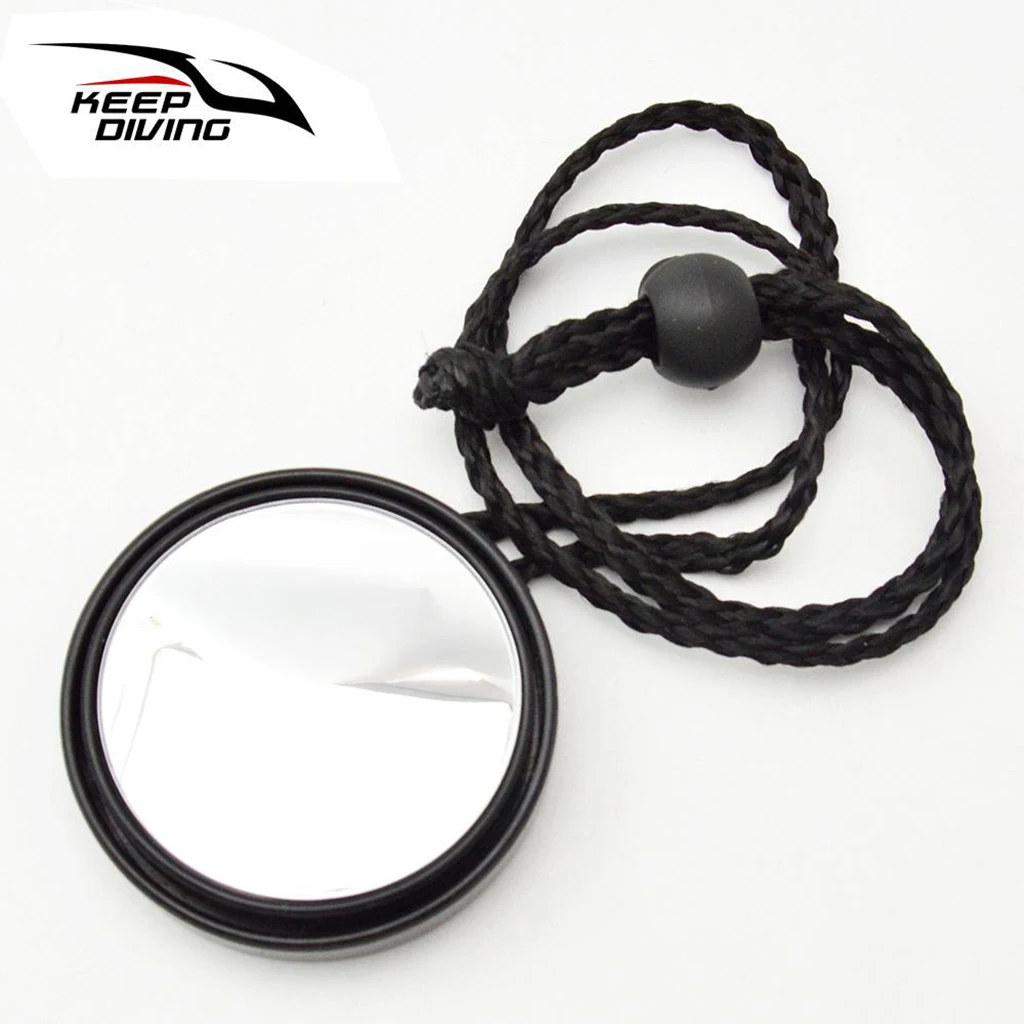Scuba Diving Diver Rearview Mirror with Lanyard Safety Gear Equipment