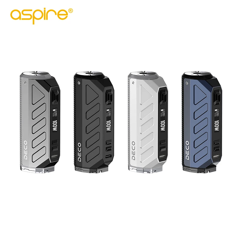 Оригинальный мод Aspire Deco 80 Вт совместимый с одним аккумулятором 21700 и 18650 (не входит