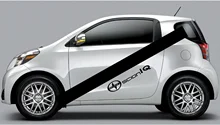 

For Scion IQ Decal Graphics Set Of (2) Racing Side Stripes With Logo