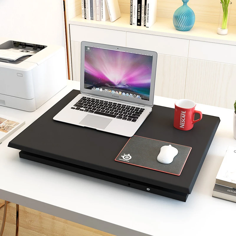 

Home Office Lift Riser Elevating Desk Sit Stand Easy Height Adjustable Desk Conversion Standing Up Work Station Laptop Table