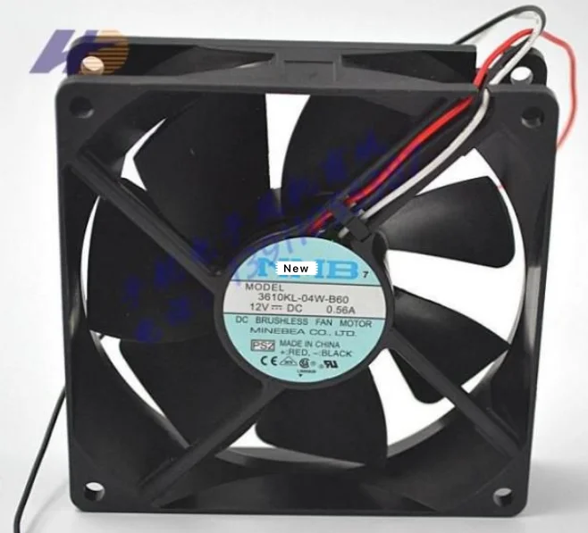 1PC NMB-MAT 2406KL-04W-B20 6CM 12V 0.10A 2-wire silent cooling fan 