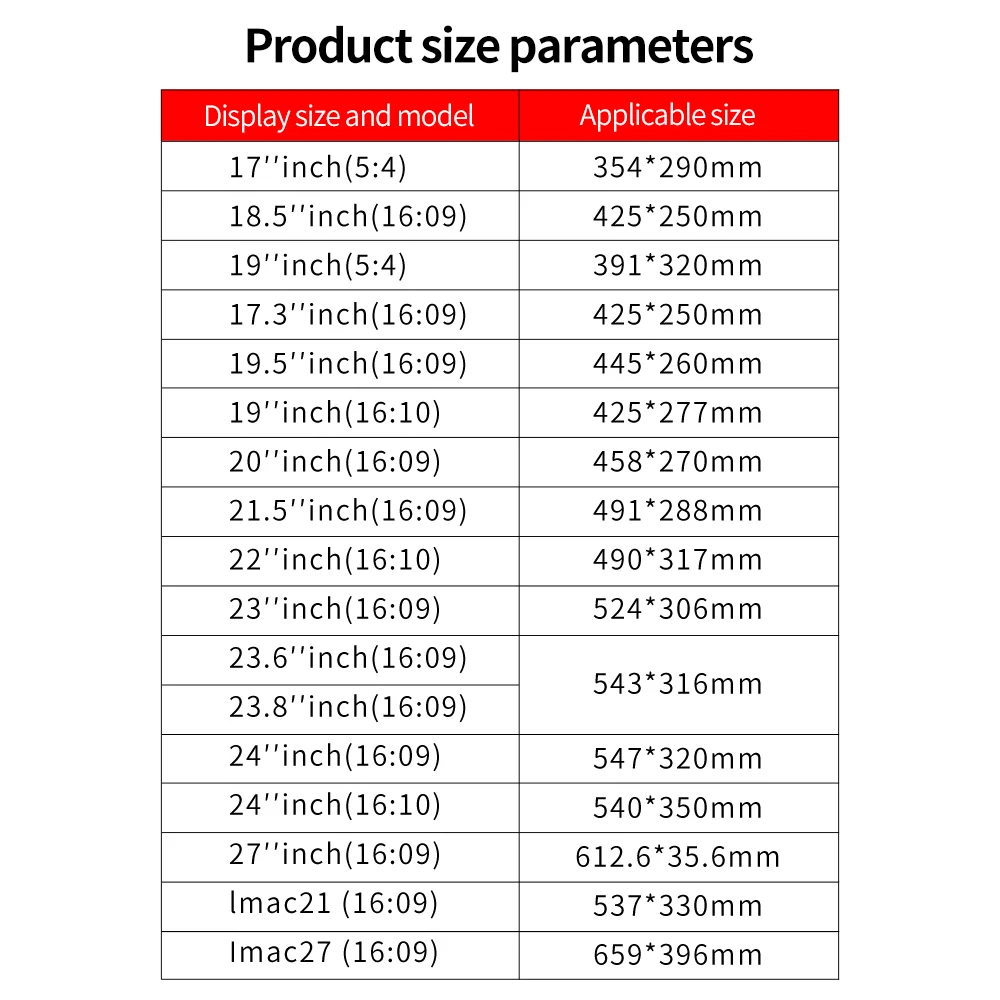 Udma-película Protetora de Tela de Acrílico Suspenso Luz Anti-azul 1232 Polegada 17 19 215 27 Polegada tv Desktop Laptop Imac 24 - Imagem 2