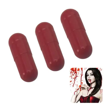 

3pcs Horror Joke Fake Blood Pill April Fools Capsule Costume Prank Halloween Funny Party Decoration Trick Toys