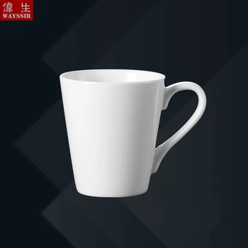 

High Quality Super White Hotel Restaurant Porcelain Coffee Mug Household Tea Fruit Juice Cappuccino Drinkware Handle Coffee Cup