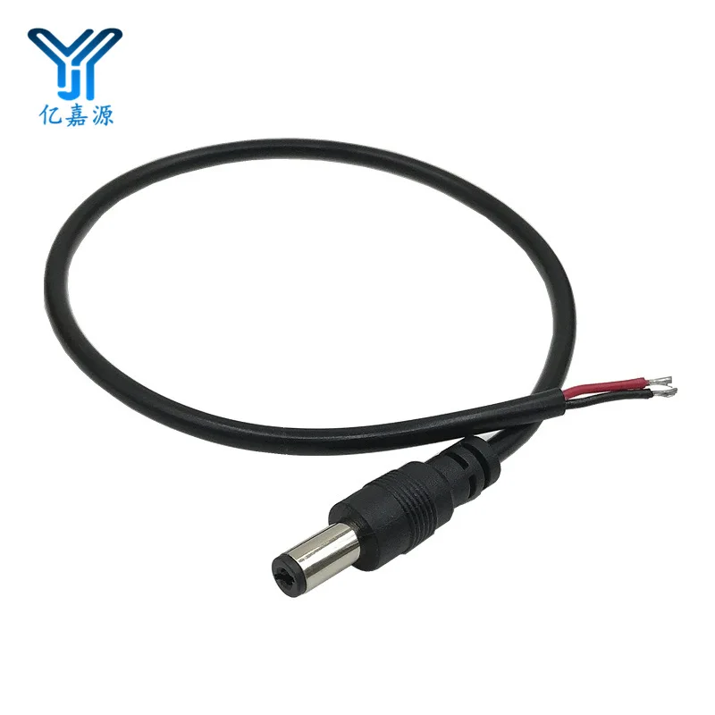 

DC Power Cable Sheath DC Male Cable 5521 Monitor Moisture-Proof DC Male Connector 22AWG Direct Current Line PV Protection Wire