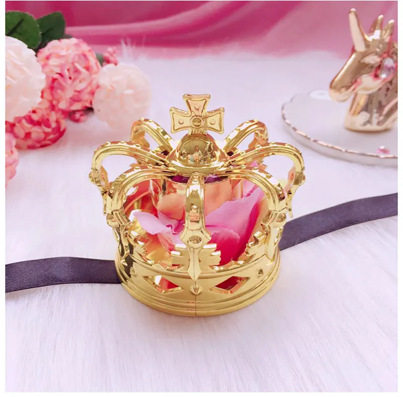 Лолита британская императорская корона на голову заколка Роза Корона повязка на голову принцесса заколка для волос аксессуары для маскарада на Хеллоуин - Цвет: Crown-Gold-D