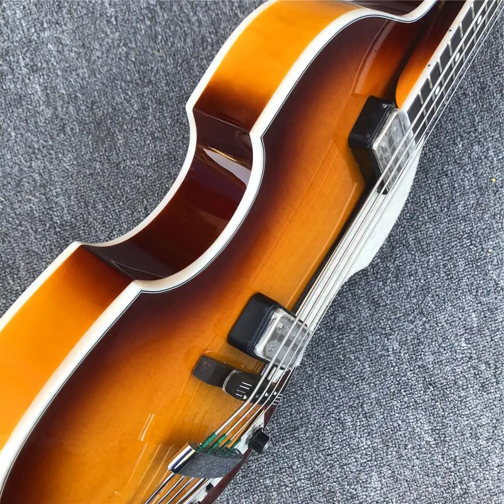 Sunburst Hofner 4 струны бас гитара скрипка BB2 значок серии Hofner табак взрыв Винтаж CT электрический бас