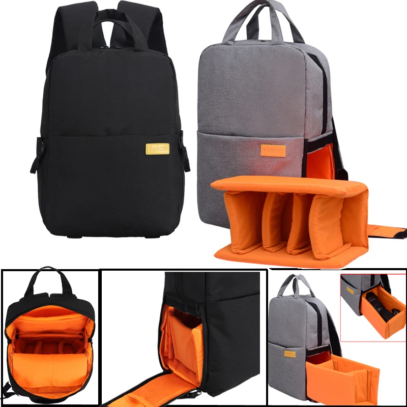 

Camera Backpack For Nikon D5600 D5500 D5300 D3200 D3100 D5100 D5200 D810 D850 D80 D90 Soft Lens Pouch Bag Case Black Gray
