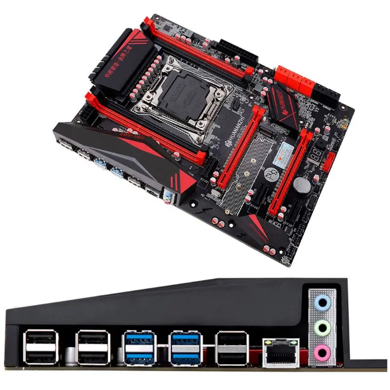 Материнская плата HUANANZHI X99 с M.2 NVMe слотом LGA2011-3 DDR3* 4 DR3 ECC REG Channel USB 3,0 SATA 3,0 портами