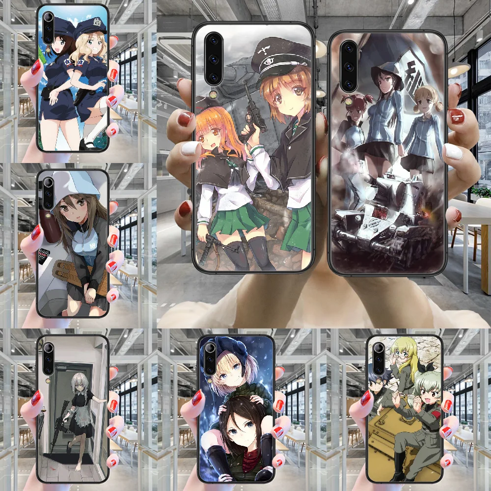 GIRLS und PANZER Anime Phone Case For Xiaomi Mi Note 10 A3 9 MAX 3 A2 8 Lite Pro Ultra black Cover Tpu Bumper Painting Prime | Мобильные