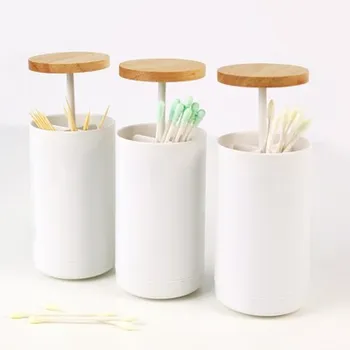 

Wooden Portable Toothpick Holder Kitchen Accessories Creative Push-type Restaurant Home Storage Box Cotton Swab Boxes