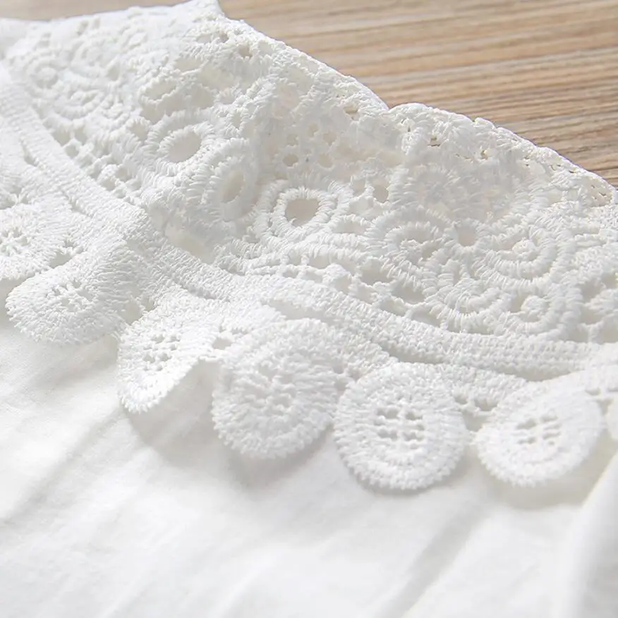 Autumn Spring School Baby Toddler Girls Blouse Top White Lace Kids Shirt Children Clothes Long Sleeve Girl Tops And Blouses