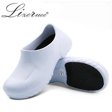 Эва(этиленвинилацетат) Высокое качество шеф-повар и на высокой платформе; нескользящая Водонепроницаемый маслонепроницаемый Кухня рабочая обувь для шеф-повара Ресторан шлёпанцы для женщин