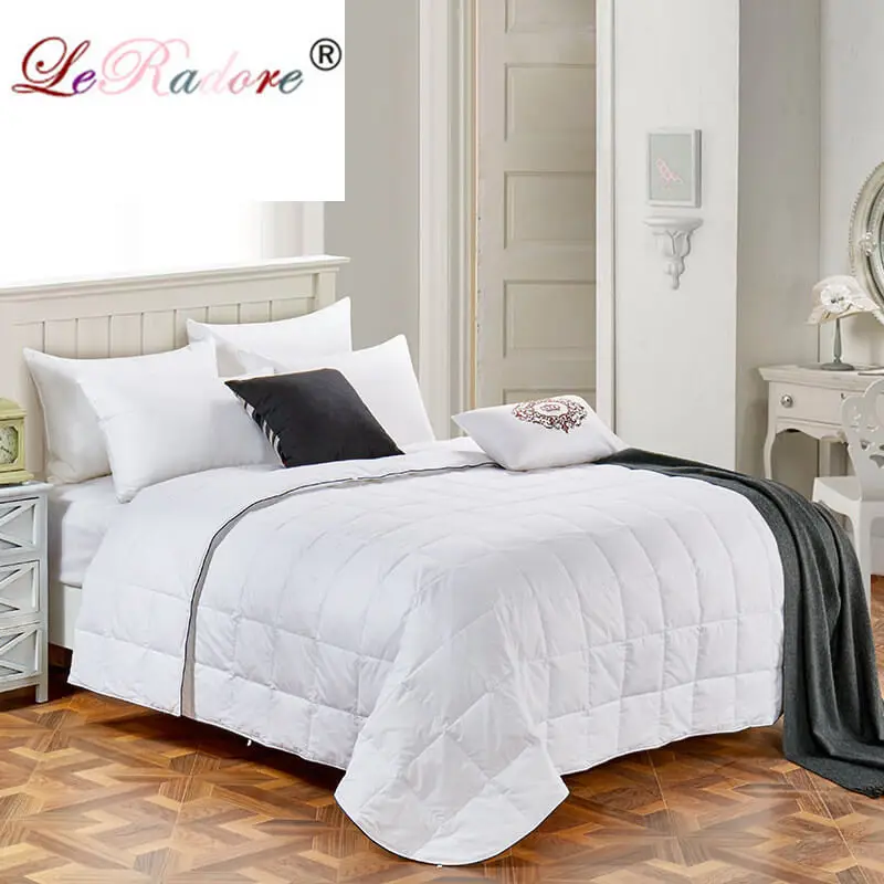 Leradore Summer Goose Down Comforter Shell Quilted Plain Quilt