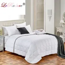 LeRadore Summer Goose Down Comforter Shell Quilted Plain Quilt Blanket 100 Cotton Home Textiles King Queen