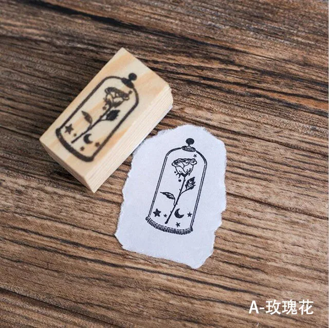 Винтажное растение планета Le Petit Prince штамп DIY деревянные резиновые штампы для stationery канцелярские принадлежности Скрапбукинг Стандартный штамп - Цвет: 01