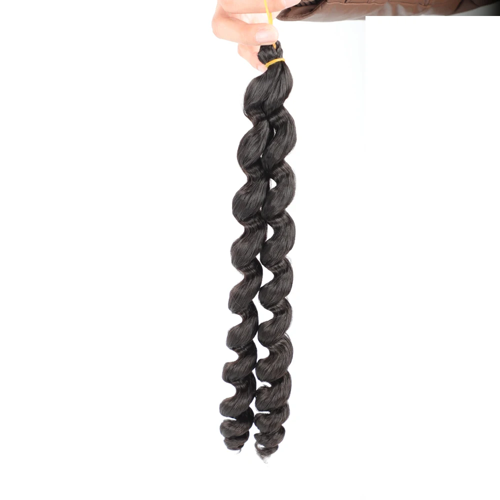 Spring Twist Synthetic Crochet Braiding Hair Extensions Fake Bulk Hair For Crochet Braids Synthetic Hair Strand Hook Braid