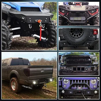 

2pcs 6000K Fog Light Front A-pillar Spot Work LED Lamp 7-D-PLUS Beam High Bright IP68 Waterproof For Pickup/ Truck/ Off-road