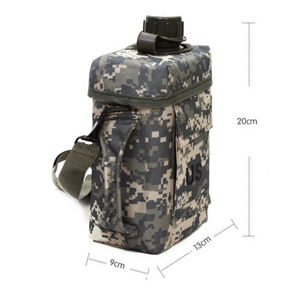 2L чайник большого объема Кемпинг военный портативный Пешие прогулки пвх столовая прочная бутылка для воды Спорт термальный путешествия на открытом воздухе