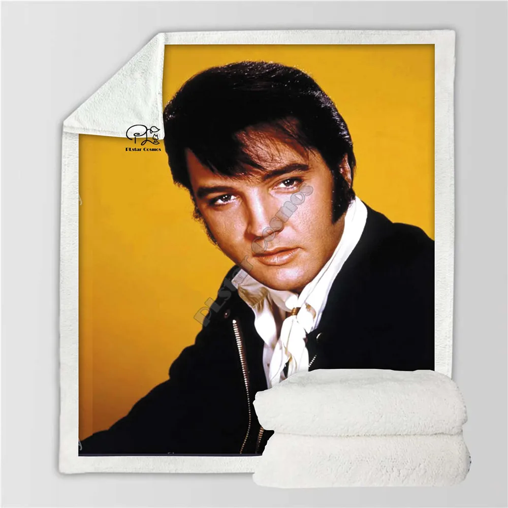 Новейшее дизайнерское одеяло Elvis singer с заплатками, плюшевое одеяло с 3d принтом для взрослых, Флисовое одеяло из шерпы, покрывало из микрофибры 008